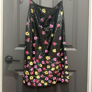 Escada Sequins Flower Skirt SZ 4
